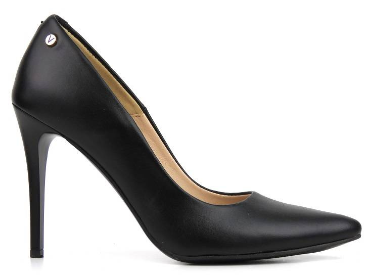 Elegantní vysoké podpatky se špičatou špičkou - Venezia 208 PELLE, černá
