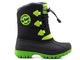 Dětské sněhule s manžetou - LEE COOPER LCJ-21-44-0519K, černá se zelenou