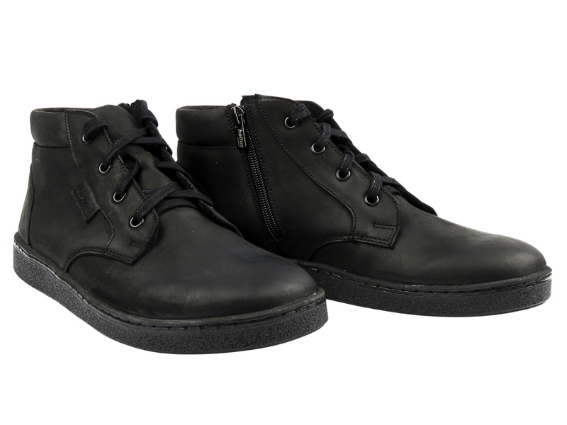 Barefoot pánské minimalistické kotníkové boty Helios Komfort 833, černé