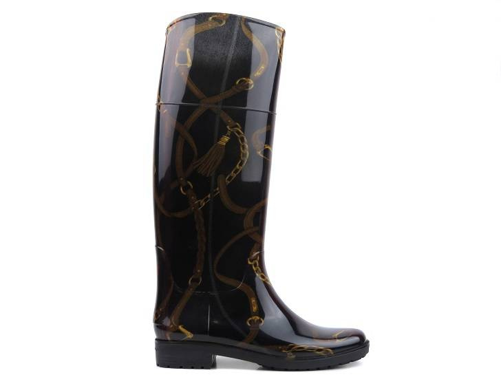 AMERICAN CLUB KAL 18/22 dámské vysoké holínky, černé