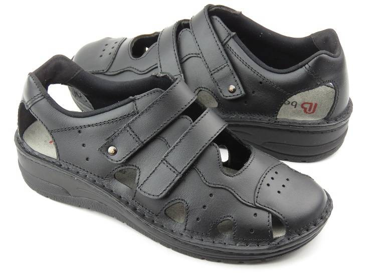 Pohodlná obuv, dámské zdravotní sandály - Berkemann Tec-Pro Larena 09310-875, černá