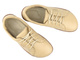 Kožené minimalistické dámské barefoot polobotky Helios Komfort 451, světle béžové
