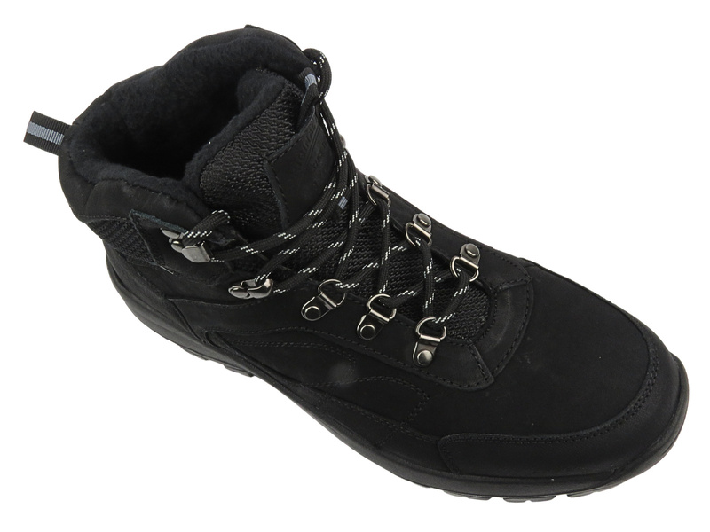 Černé pánské turistické boty AMERICAN CLUB CY58/24