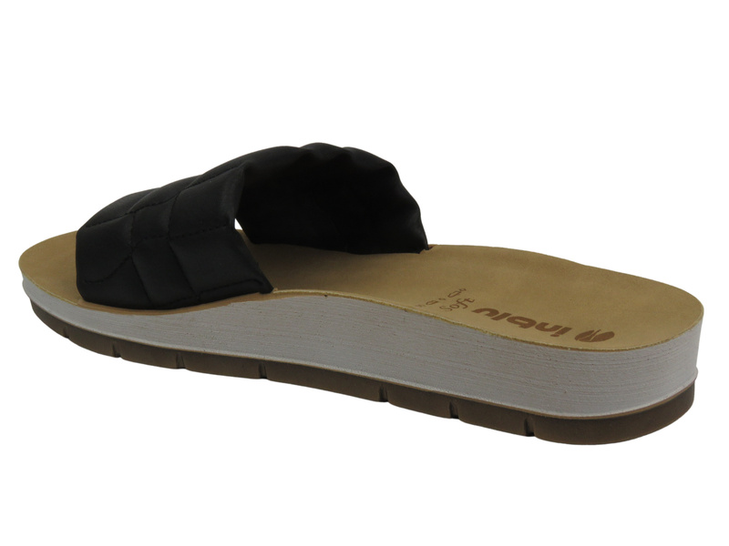 Dámské žabky z ekologické kůže - INBLU AMALFI, Black