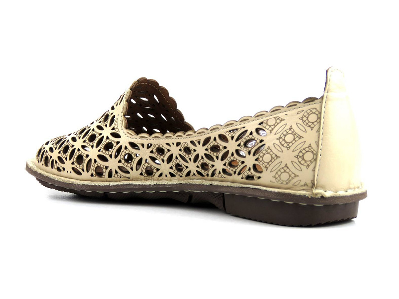 Dámská prolamovaná obuv - VENEZIA 0014101-1, béžová