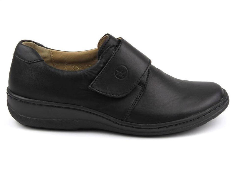 Pohodlná dámská obuv se širším svrškem - HELIOS Komfort 382-2, černá