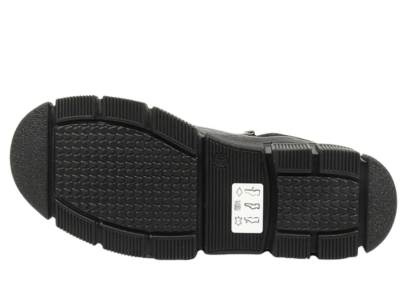 Dámské lehké pohodlné boty - HELIOS Comfort 593 Black 2 se zipem
