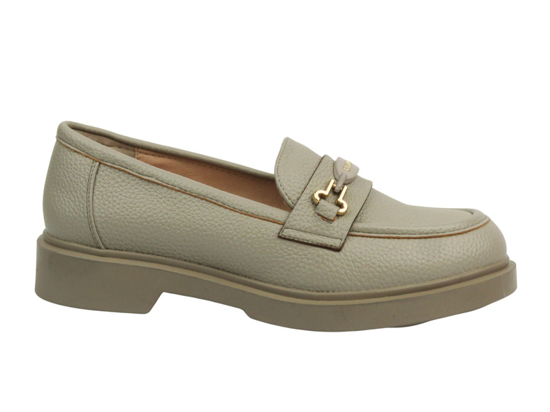 Elegantní dámské mokasínové boty - Potocki 25-12591, béžová