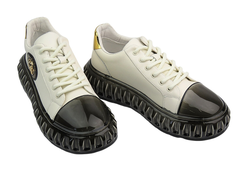 Moderní pánské bílé tenisky JOHN DOUBARE CC2881