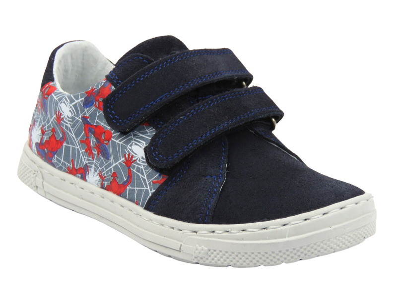 Dětské kotníkové boty, boty na suchý zip - Jamet 2213, tmavě modrá