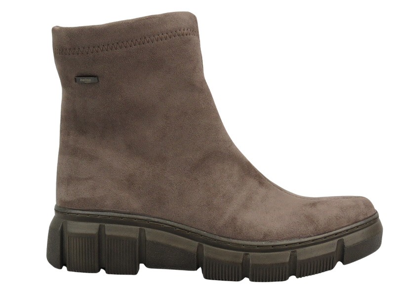 Elastické dámské kotníkové boty na platformě - HELIOS Komfort 506S, černé