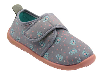 Bačkůrky, dětská obuv na suchý zip - BEFADO 902X057, šedé  