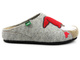 Dámské plstěné pantofle - BRINKMANN 320014-91, světle šedé s Mikulášem