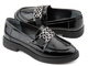 Dámské mokasíny se zdobením - VENEZIA 0411904652, černé