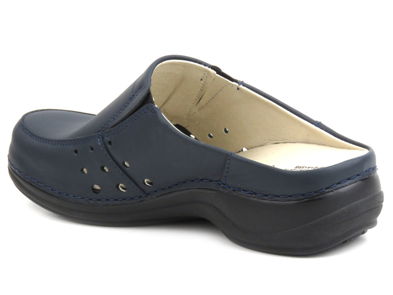 Dámské zdravotní, hygienické žabky - OŠETŘOVATELSKÁ PÉČE BERLIN-WG4A03, tmavě modrá