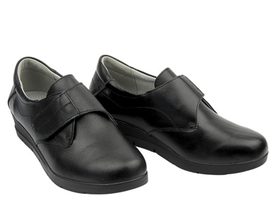 Dámské kožené polobotky černé N.A.W DM25-JHY202