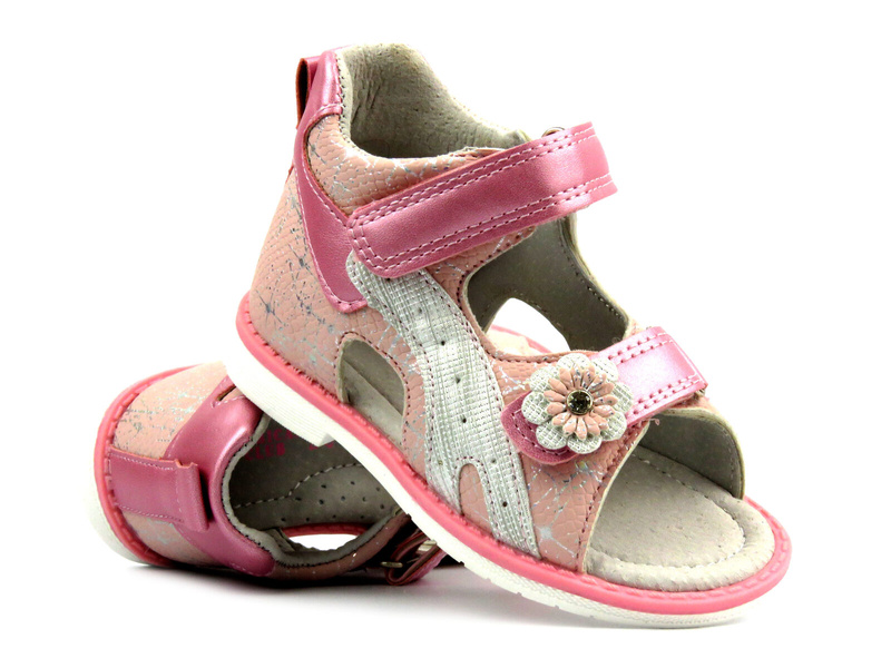 Dětské sandály s uzavřenou patou - AMERICAN CLUB XD 13/21, růžové