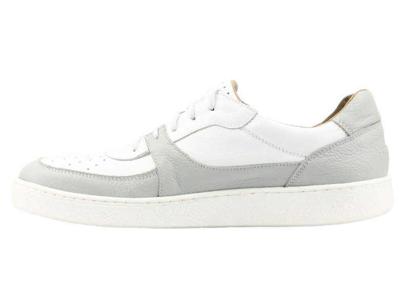 Pánské kožené minimalistické boty Barefoot Helios Comfort 836, šedé