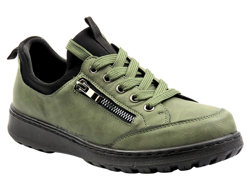 Sportovní dámské polobotky zelené Potocki 25-90359