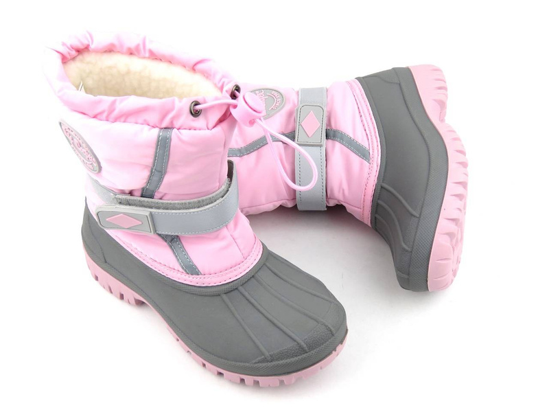 Dětské sněhule LEE COOPER LCJ-21-44-0521K, růžové, nastavitelné