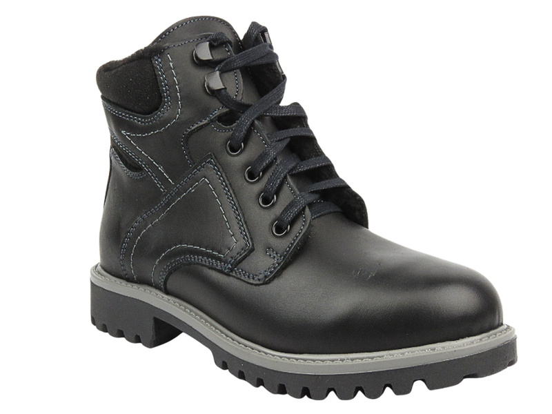 Dámské sněhule z kůže a vlny - HELIOS Comfort 616-2 Black 2