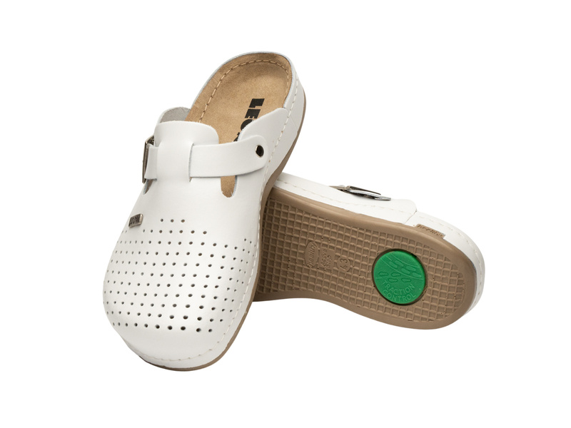 Pánské pantofle Leon 700M, bílé