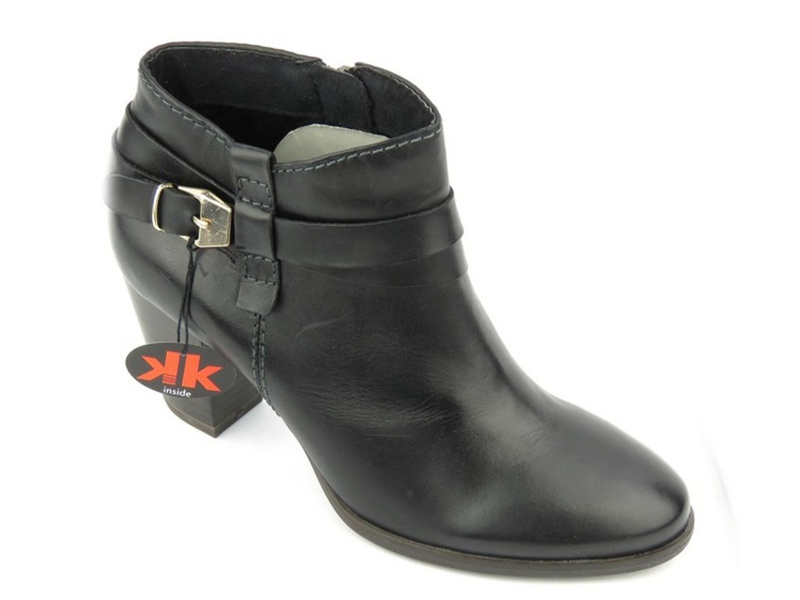 Dámské kotníkové boty na podpatku - Marco Tozzi 25390, černé