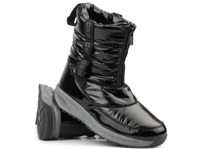 Vysoké dámské sněhule na zip - BIG STAR KK274392, černé