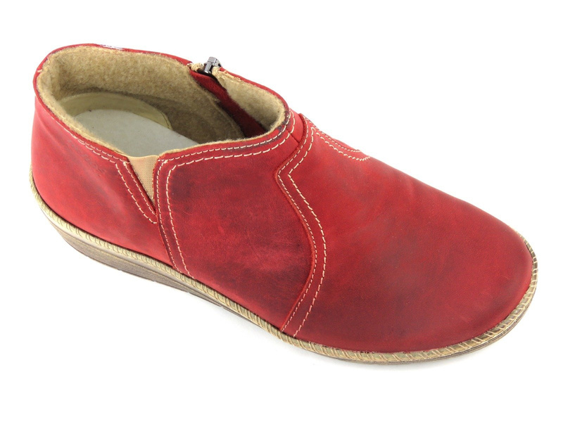 Lehké pohodlné dámské kozačky - HELIOS Komfort 525, bordó