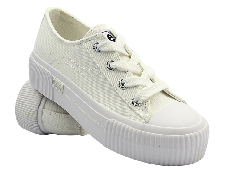 Dámské tenisky na platformě, bílé – Lee 50251001.1FG
