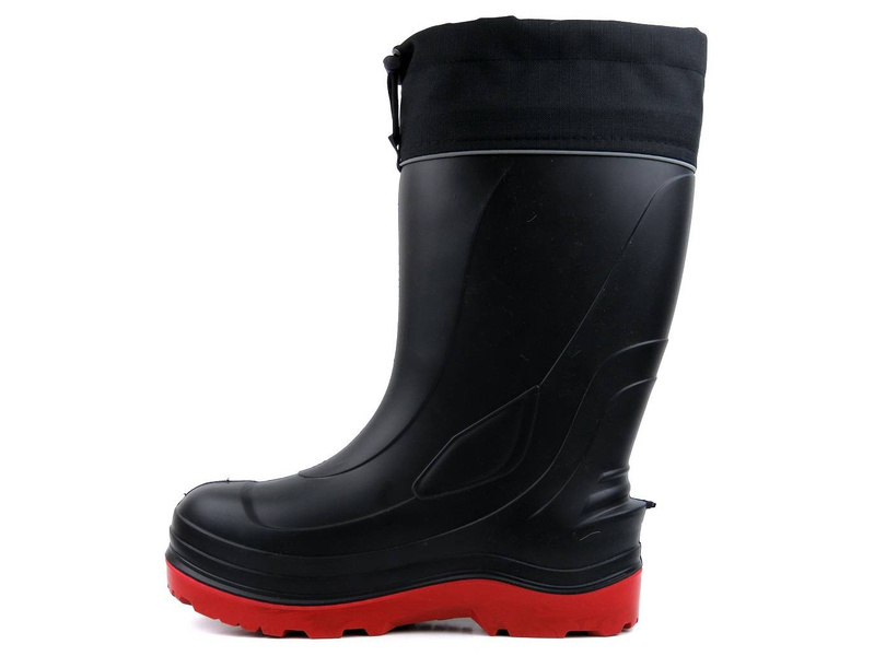 Vysoké pánské holínky Wellington s odnímatelnou izolací - NORDMAN PE-31UMM, černá