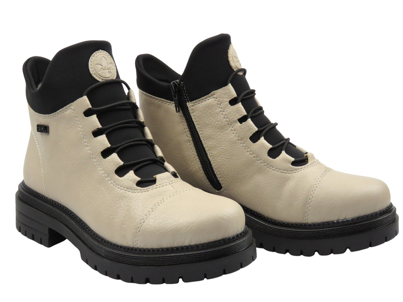 Pohodlné dámské kotníkové boty Rieker Y3163-60, béžové