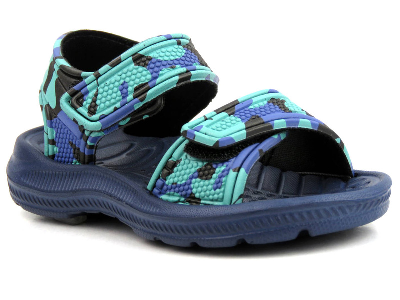 Dětské pěnové sandály na suchý zip - AXIM 2233, zelené