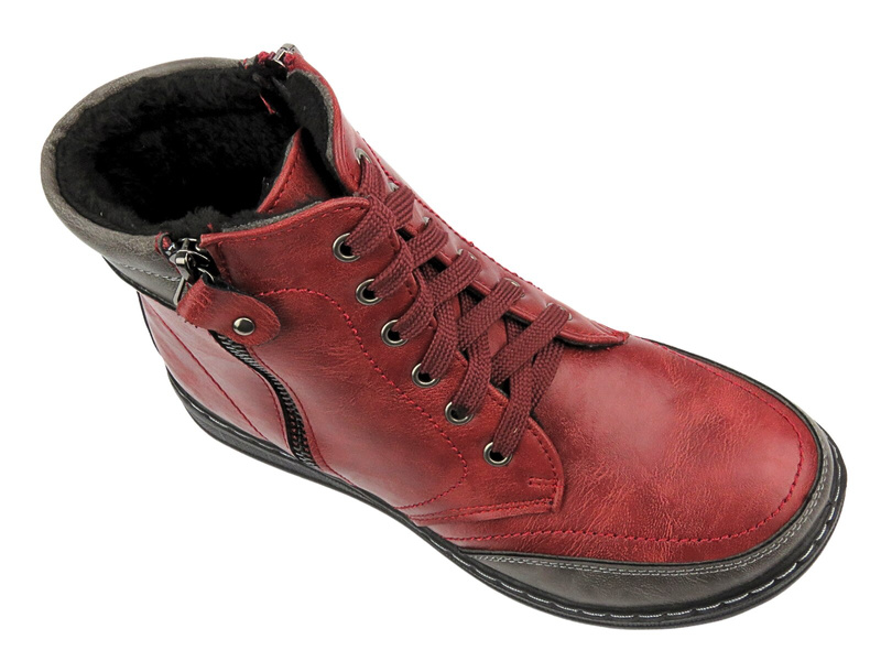 Dámské zateplené návleky - Potocki 24-90307, červená