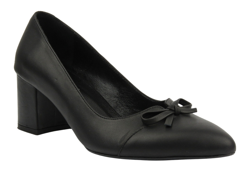 Elegantní vysoké podpatky se špičatou špičkou - Venezia 208 PELLE, černá