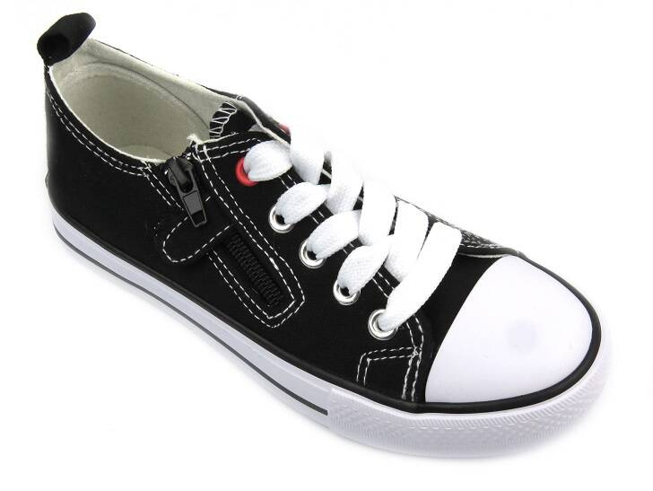 Klasické dětské tenisky - American Club LH 42/23, černé