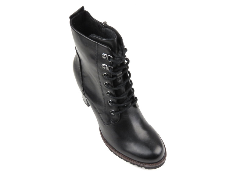 Dámské kožené kotníkové boty - Marco Tozzi 25200, černé