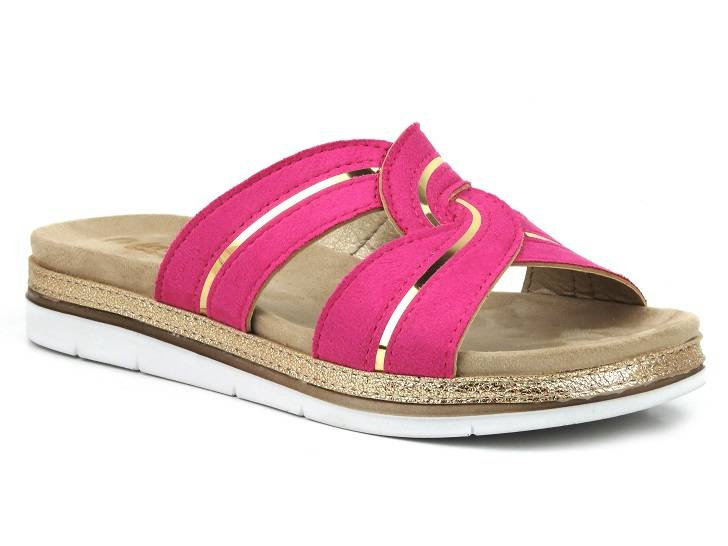 Dámské žabky na léto a dovolenou - INBLU SA-43, fuchsiové