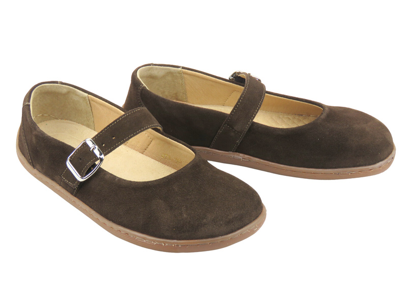Barefoot kožené minimalistické boty Helios Comfort 471, tmavě hnědé