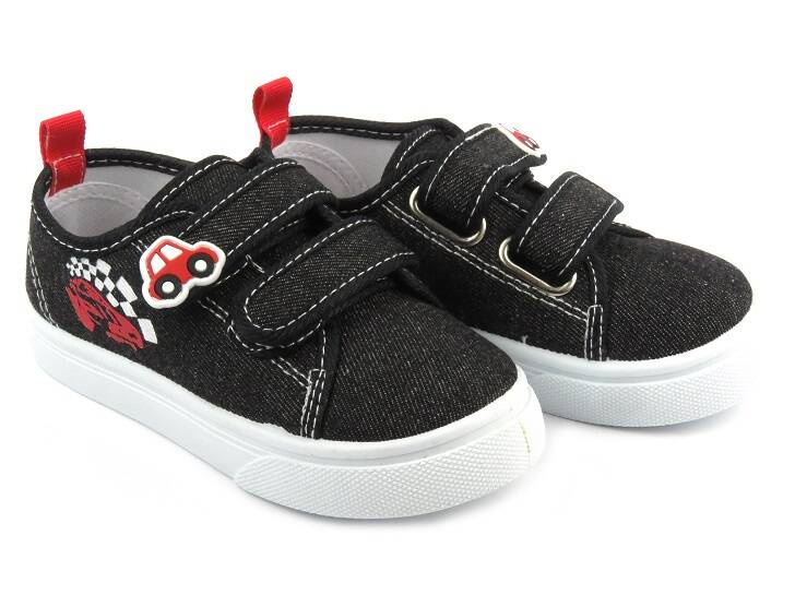 Tenisky, Tenisky na suchý zip - AMERICAN CLUB TEN 121/24, černé