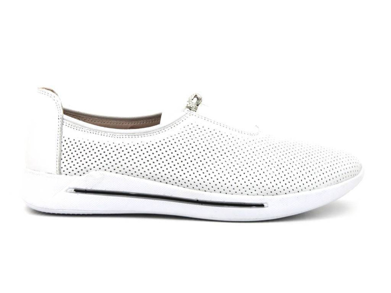 Dámské prolamované tenisky - VENEZIA 1345 R097, bílé