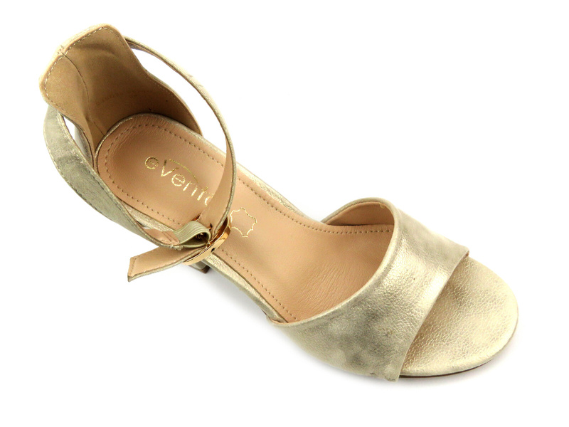 Elegantní dámské sandály na jehlovém podpatku - Evento 23SD35-5578, zlaté