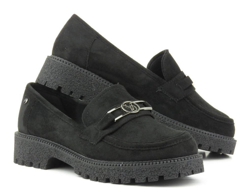 Dámské boty a mokasíny se silnou podrážkou - Potocki 21047, černé