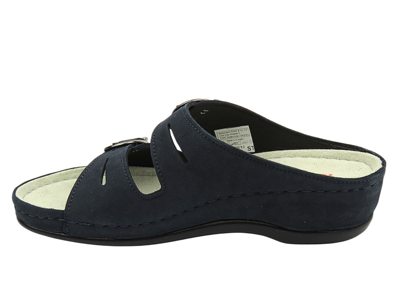 Klinové pantofle dámské tmavě modré BERKEMANN Luneburg 00742-320