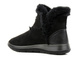 Teplé dámské kotníkové boty a la emu - Befado Dr Orto Casual 156D903, černé s kožíškem