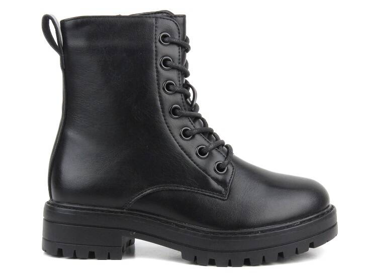 Dětské kotníkové boty - MISS E 23DZ35-4235, černé