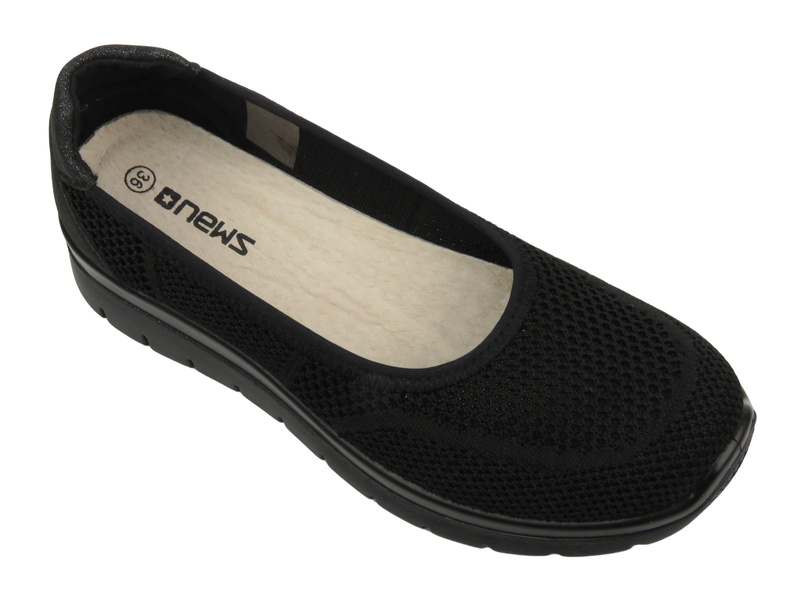 Polobotky, dámské espadrilky – News 24TX02-7656, černé