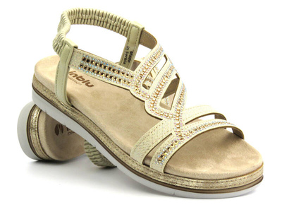 Pohodlné dámské sandály - INBLU SA-47, zlaté