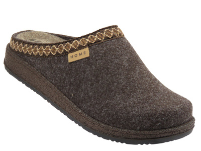 Teplé dámské pantofle Befado 155D182, hnědé