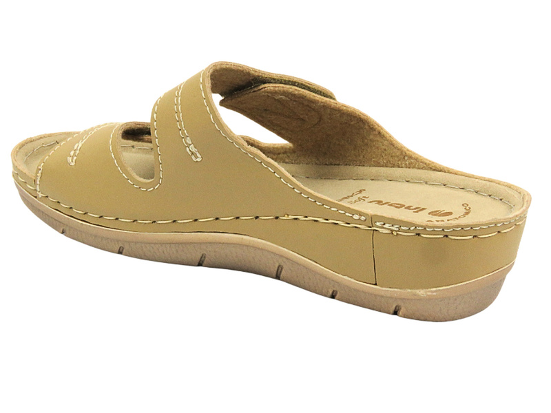 Pohodlné dámské pantofle INBLU MV-89, béžové